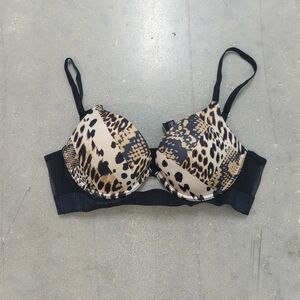 Victoria's Secret Leopard Print Underwire Bra - Black & Tan